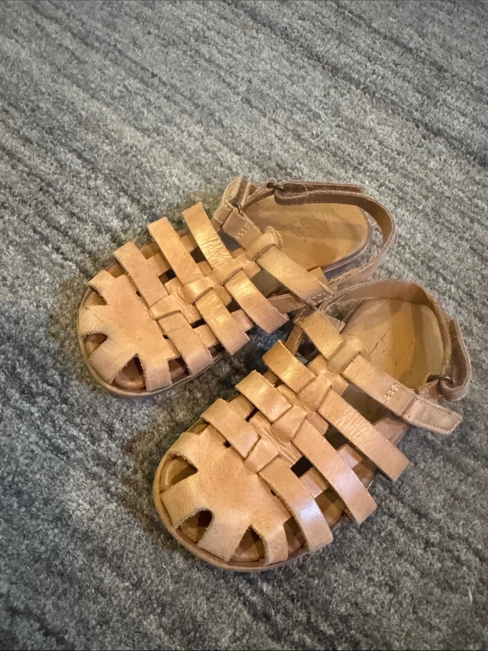 Zara Leather Woven Sandals 8.5